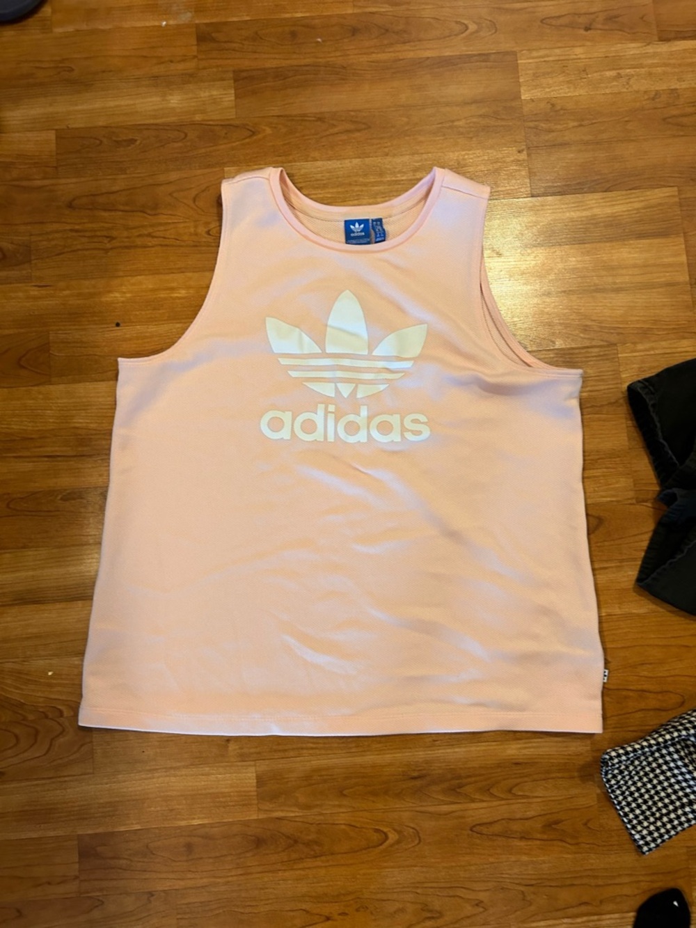 adidas Light Pink Trefoil Mesh Tee